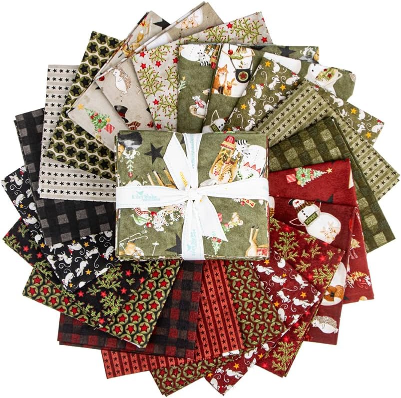 Teresa Kogut Northern Christmas 21 Fat Quarters Riley Blake Designs FQ-17830-21