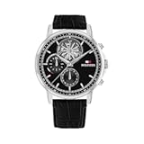 Mens Dress Watch - Multifunction Leather Wristwatch - Water Resistant up to 5 ATM&sol;50 Meters - Premium Fashion Timepiece for All Occasions - 44mm