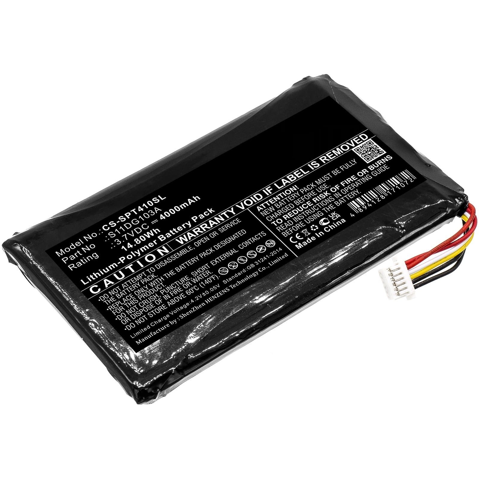 TECHTEK Batteria 4000mAh Li-Polymer Compatibile Con Trimble Juno 5, T41, T45, Slate E Spectra Precision T41 - Sostituisce S11DG103A