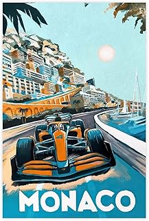ERWYN Mclaren poster Formular One Poster F1 Walls Canvas Car Posters Wall Art Canvas For Boys Room Vintage Unframe-style 1...