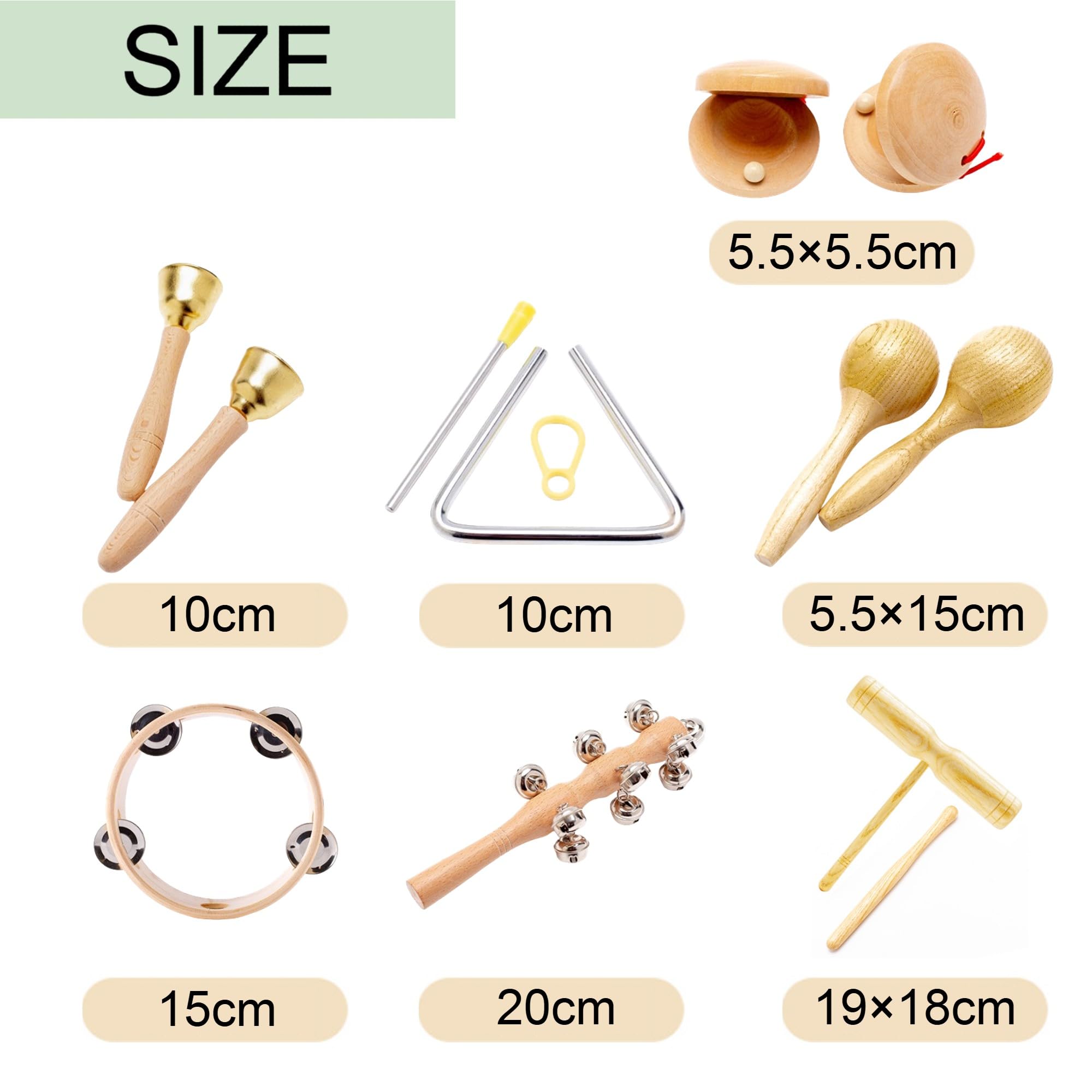 打楽器7点 タンブリン•ウッドブロック•ギロ•ベル•カスタ•パフパフ•ホイッスル Amazon.co.jp: Asdays 楽器 セット 打楽器 ウッドブロック