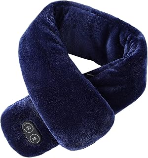 Heated Scarf, Cordless Portable Soft Neck Warmer with Massage Function,3 Temperature Setting Electric Graphene Professional Neck Heating Pad for Home Muscle Relaxation Winter Outdoor Pain Relief