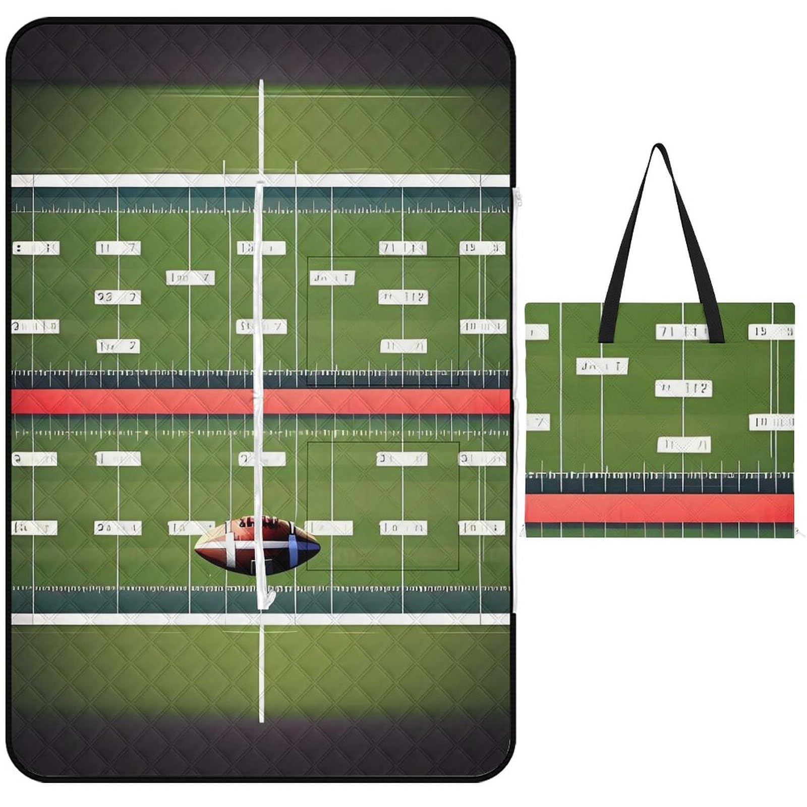 Couverture de pique-nique football US pliable pour vos barbecues et sorties plage
