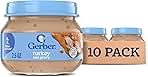 Gerber Stage 2 Baby Food, Turkey and Gravy Jar, Baby Food Poultry Puree, Baby Mealtime, Baby Puree Jars Glass, 10-Pack