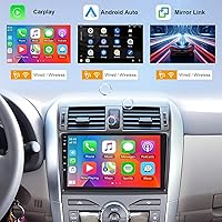 Vista 2 de Radio de coche Carplay 2G+64G para Toyota Corolla 2009 2010 2011 2012 2013, Rimoody estéreo de coche Android Android auto GPS WiFi pantalla táctil