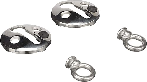 Vista 3 de Seachoice Cerradura de guardabarros para barco, acero inoxidable, paquete de 2