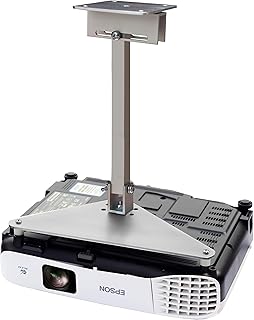 PCMD, LLC. Projector Ceiling Mount Compatible with Epson EH-TW5700 TW5705 TW5800 TW5825 TW6150 TW6250 with Lateral Shift Coupling (14-Inch Extension)