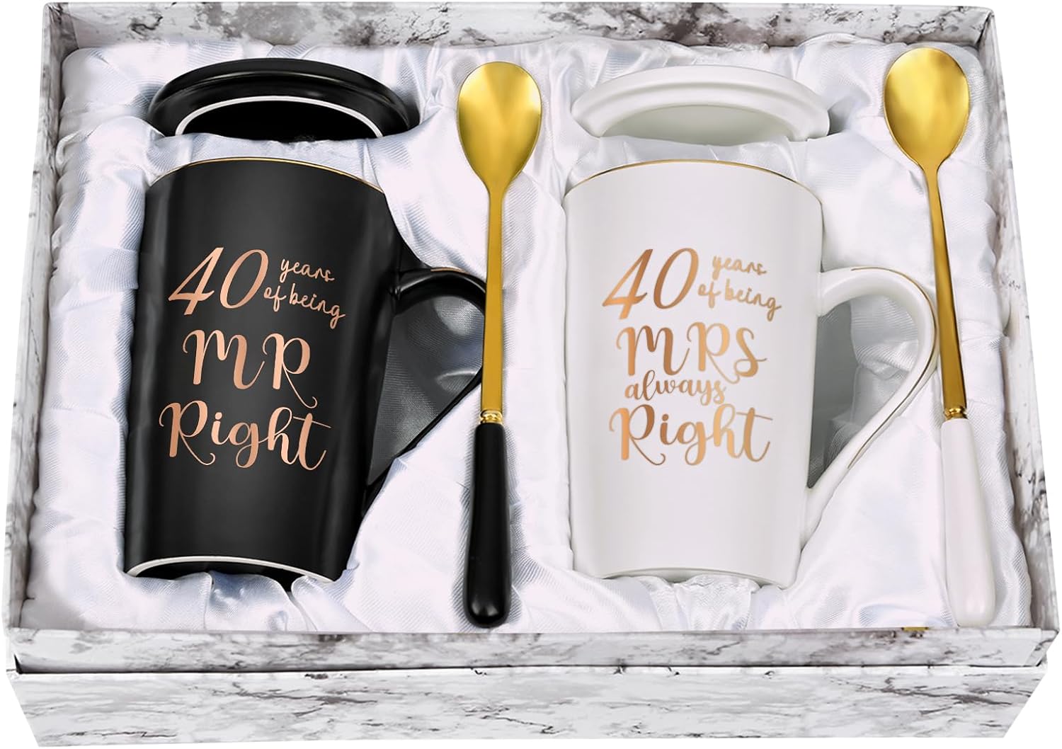 Custom 14oz Marble Mug - Personalized Anniversary Wedding Gifts For Husband And Wife, Him And Her - Hold Me Tight, Never Let Go main image 1
