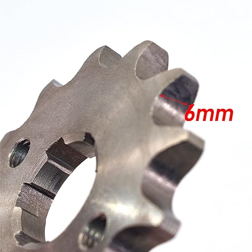 Vista 10 de Piñón delantero para motocicleta de 420-18T-0.787 in compatible con 50cc 70cc 90cc 110cc 125cc 140cc 160cc Dirt Pit Bike Mini Bike ATV Quad Wheeler