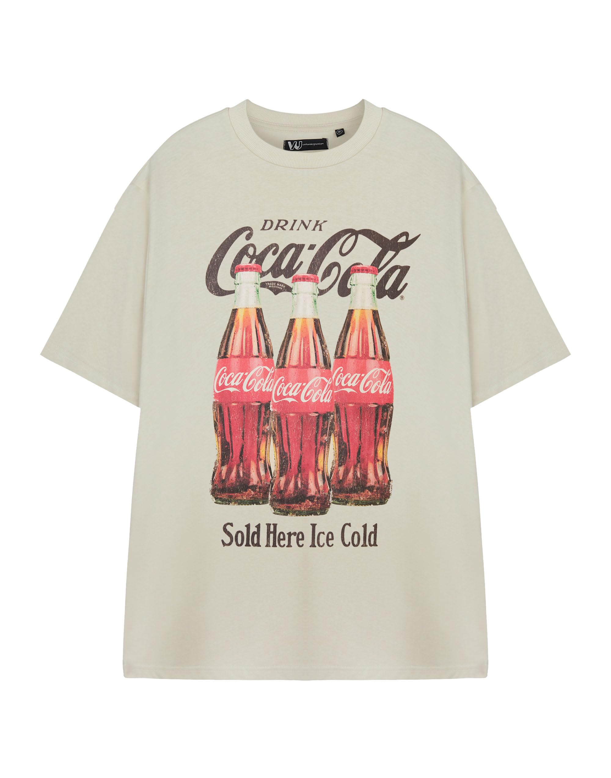 Coca Cola Unisex Beige Short Sleeved T-Shirt S