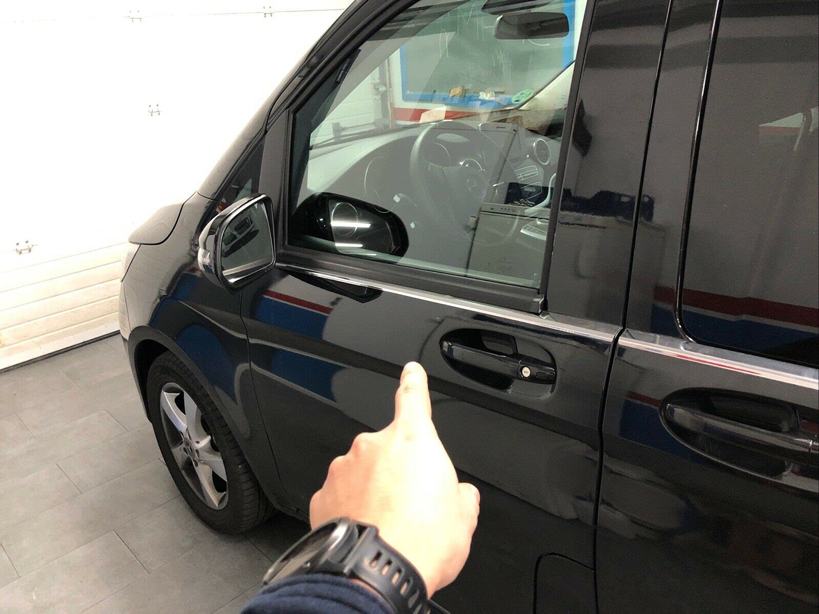 Mercedes Vito W447 2014+ Acciaio Inox 8 Barre Finestre Porta Scorrevole Bifacciale
