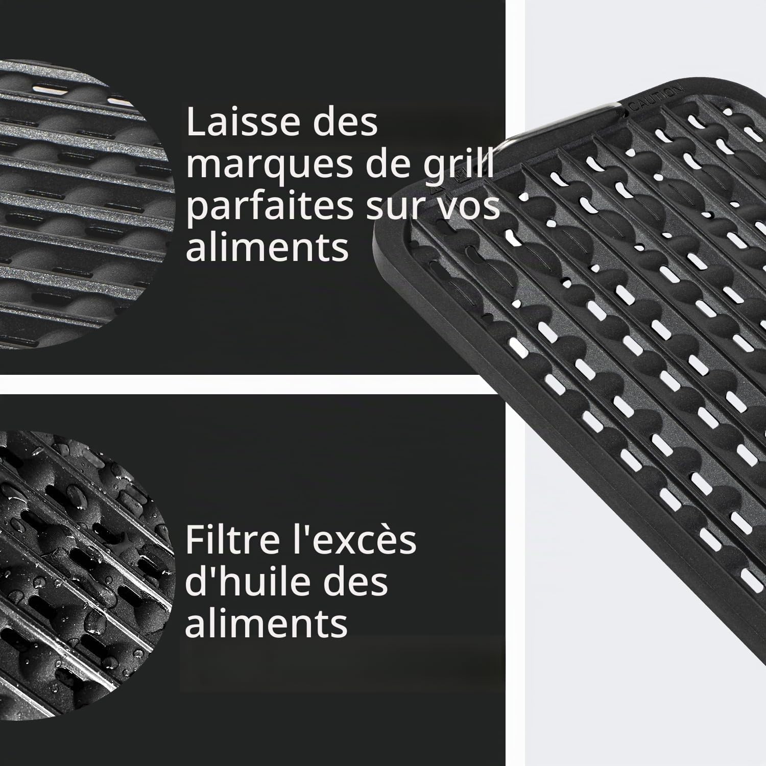 CUSIMAX Barbecue Électrique pour Balcon, Barbecue de Table avec Contrôle de Température à Écran Tactile LED, Barbecue Sans Fumée avec Couvercle en Verre Trempé, 1500W