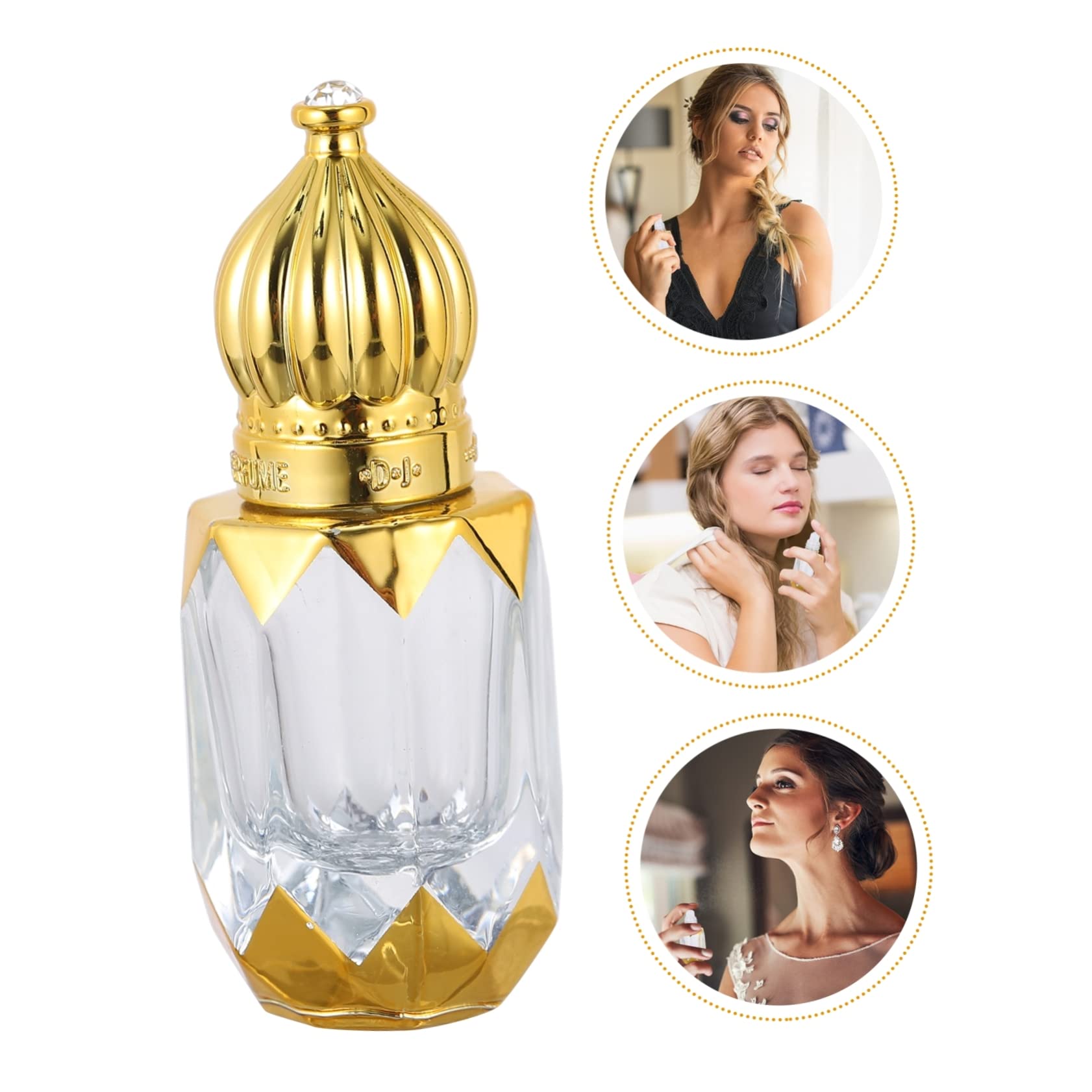 6 Piezas Frasco De Perfume Vacío Botellas De Perfume Vacías Recargables Botellas De Vacias Vacio Frascos De Bola Vidrio Viajar a Cosmética