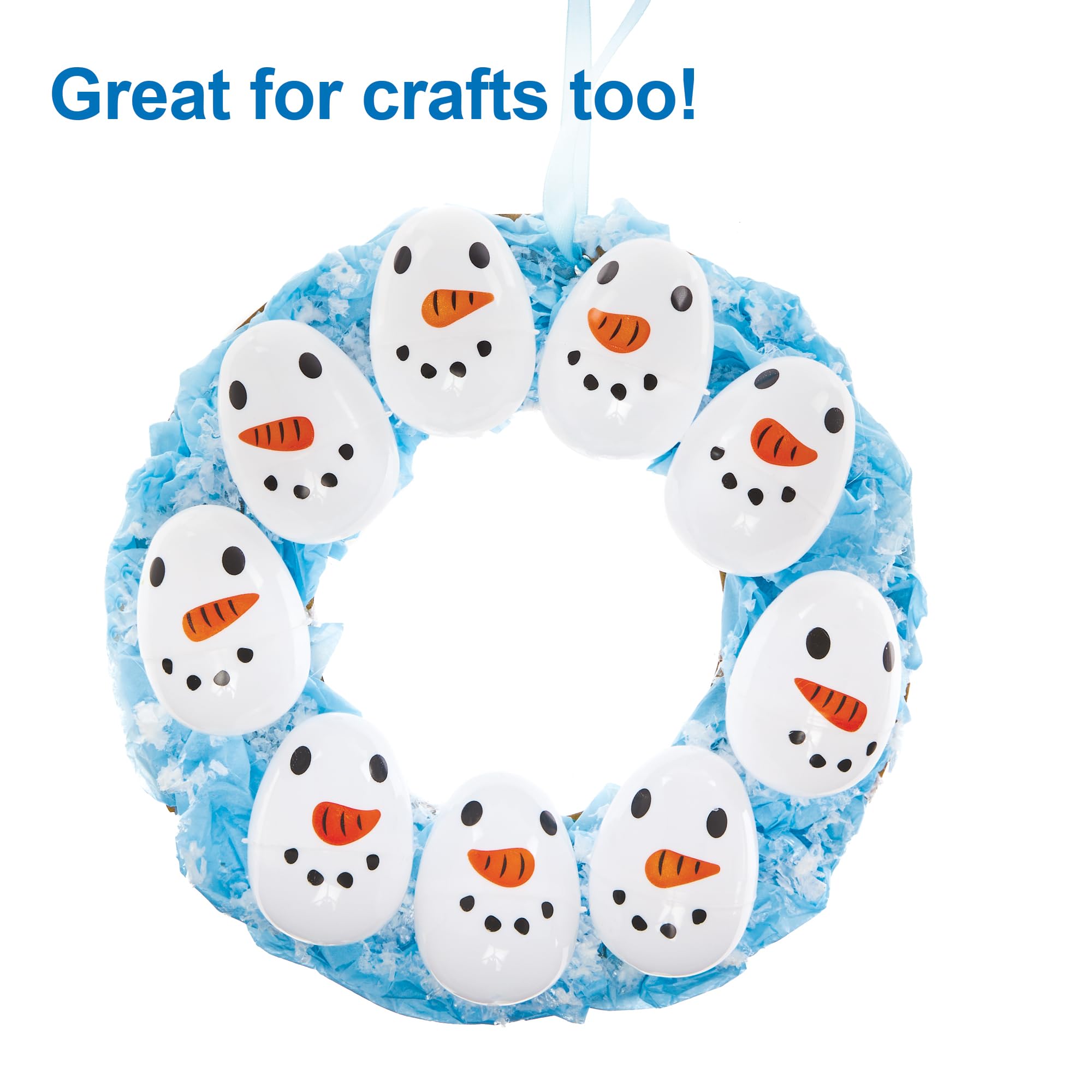 Amazon.com: Baker Ross FX626 Snowman Plastic Eggs - Pack of