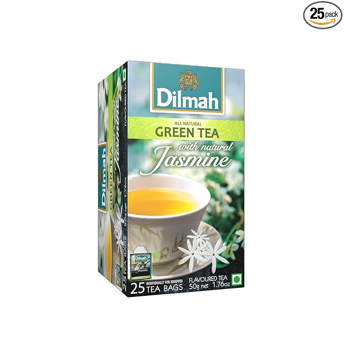 Dilmah Jasmine Green Tea, 2g X 25 Tea Bags