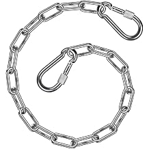 BeneLabel 20" 32" Heavy Bag Chain Stainless Steel Punching Bag Hanging Chain with Hooks Extension Chains for Boxing Bags, Hammocks Chair, Hanging Chair, Porch Swings, Aerial Silks - 1000LB Capacity