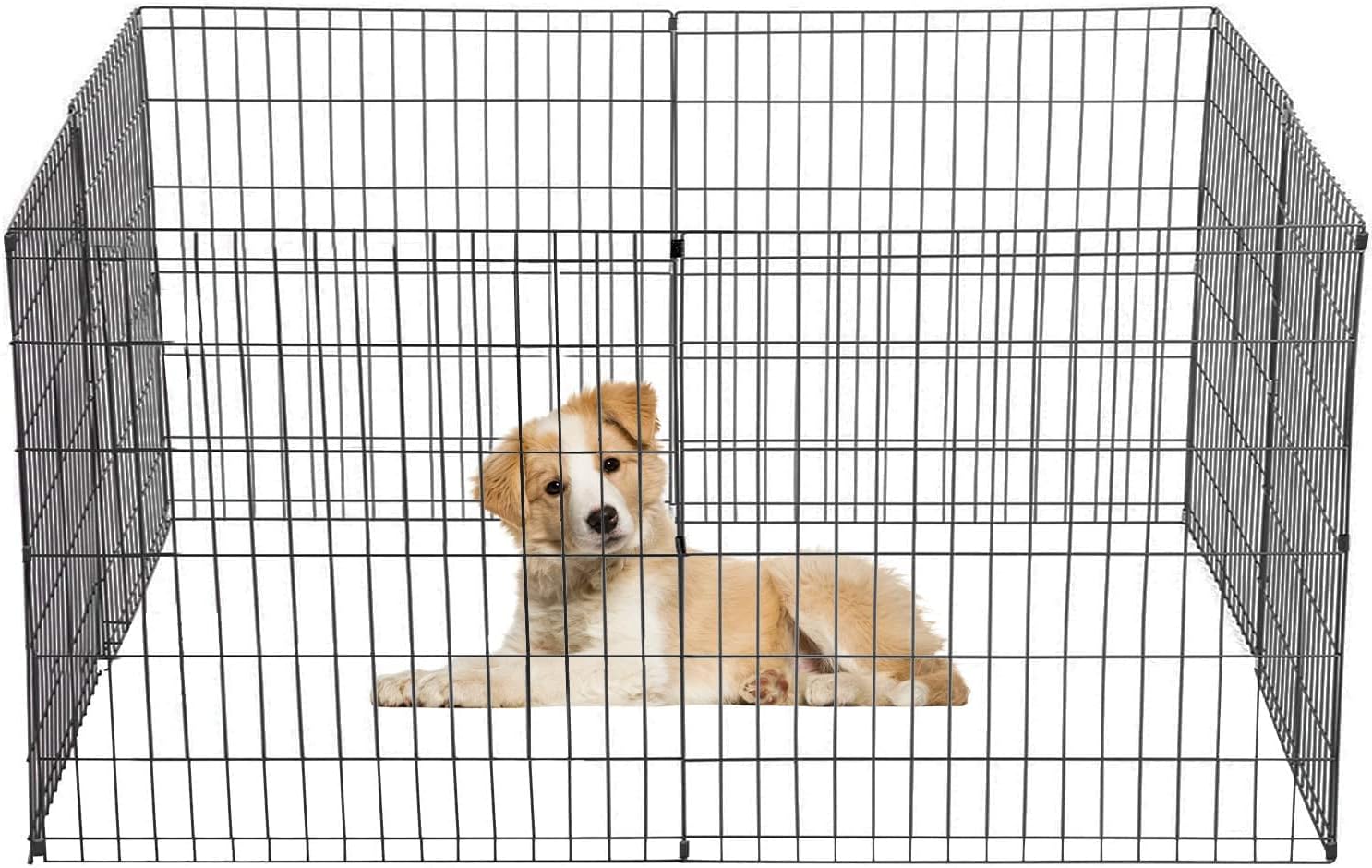 BestPet 30" Dog Playpen Soft Crate Fence Pet Kennel Play Pen Exercise Cage 8 Panel with Carry Case
