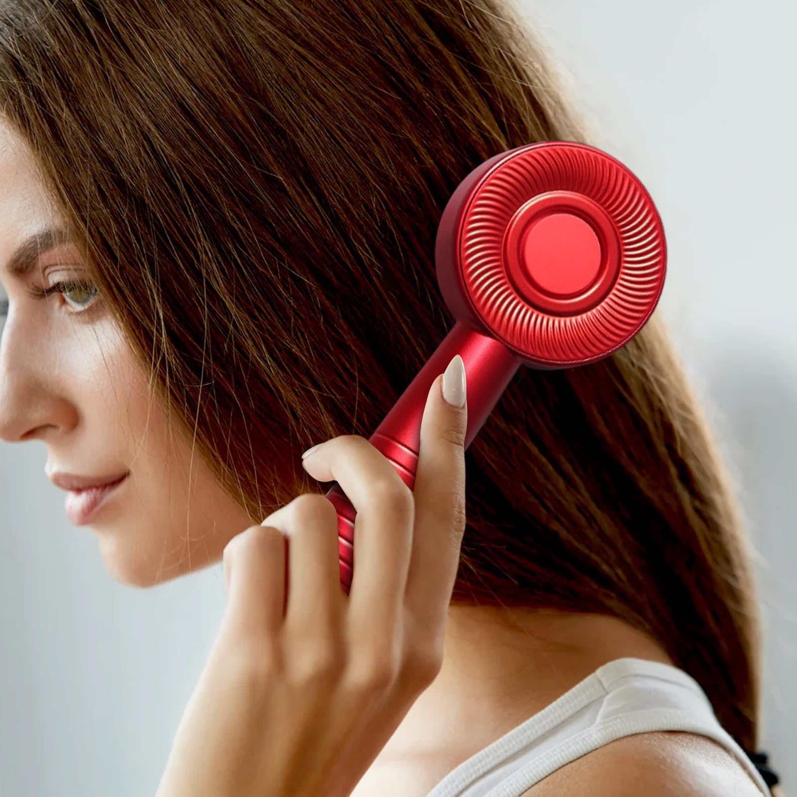 Massaggiatore per cuoio capelluto con luce rossa 2 in 1 Pettine