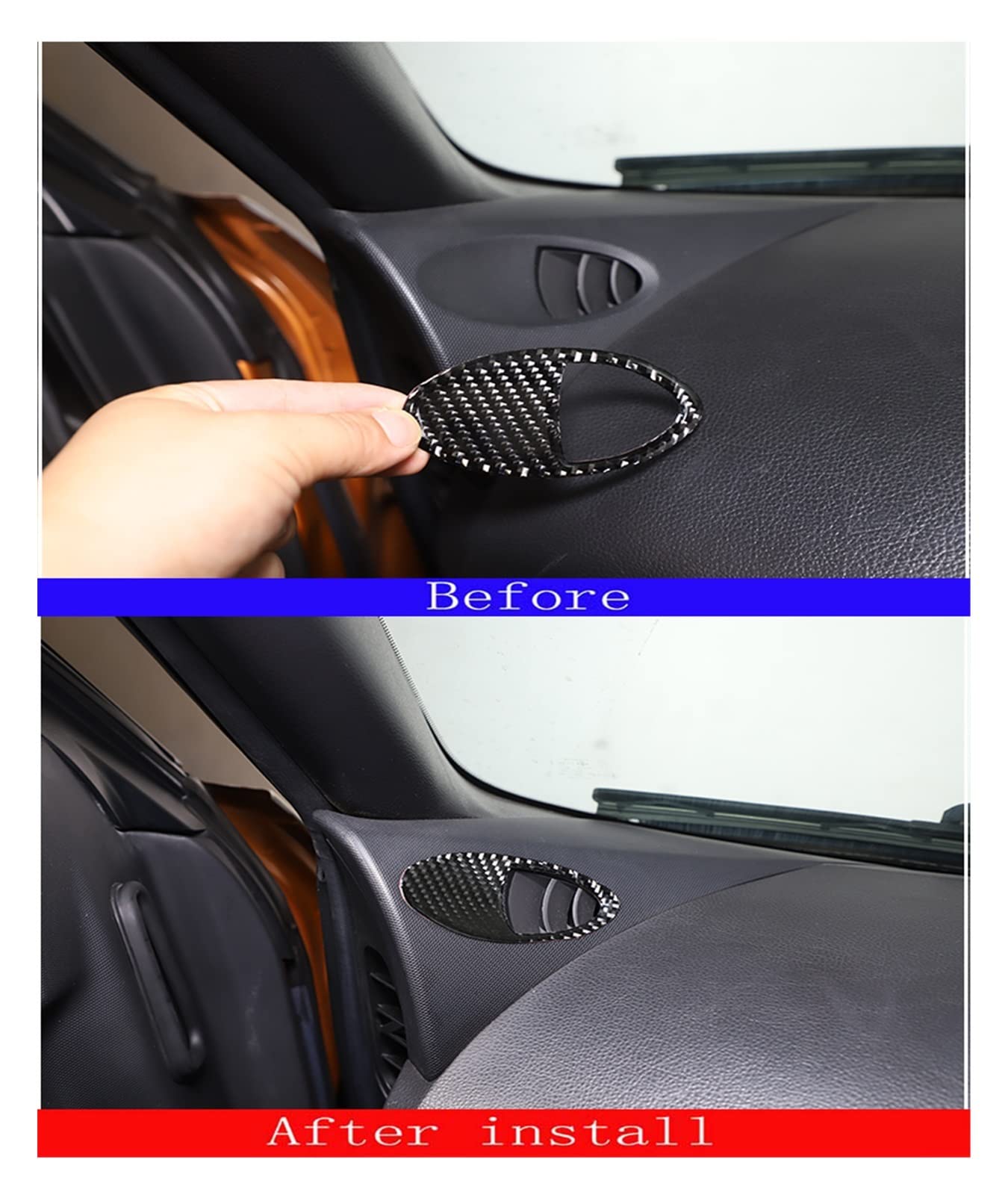 Pasuje do Nissan 350Z Z33 2003-2006 deska rozdzielcza samochodu z włókna węglowego wylot powietrza udekoruj naklejka ochronna Auto akcesoria do przycinania straż zestawy naklejek