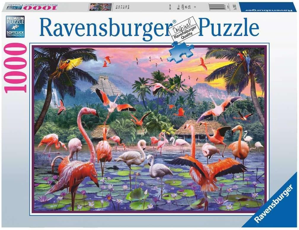 Ravensburger Pink Flamingoes 1000 Piece Jigsaw Puzzle for Adults and Kids Age 12 Years Up