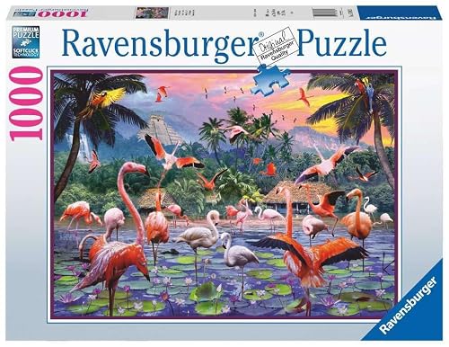 Ravensburger - Puzzle: Flamingos, Puzzle 1000 Piezas, Puzzles para Adultos, Puzzle 1000 Piezas Adultos…