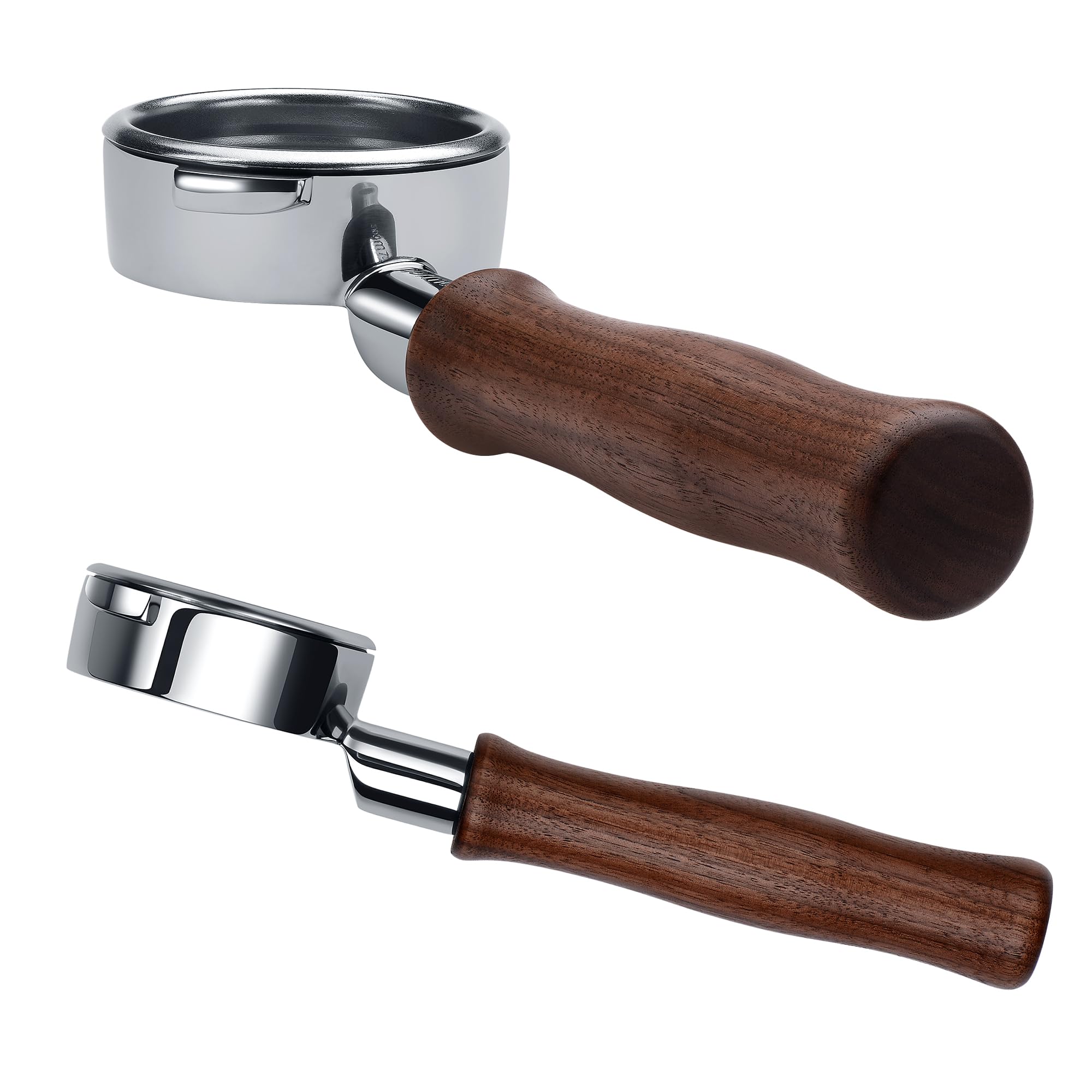 Normcore 58mm Naked Portafilter for Gaggia Classic Pro, Gaggia Carezza, Gaggia Cubika Plus Espresso Machines, Bottomless Portafilter with 18g Basket,