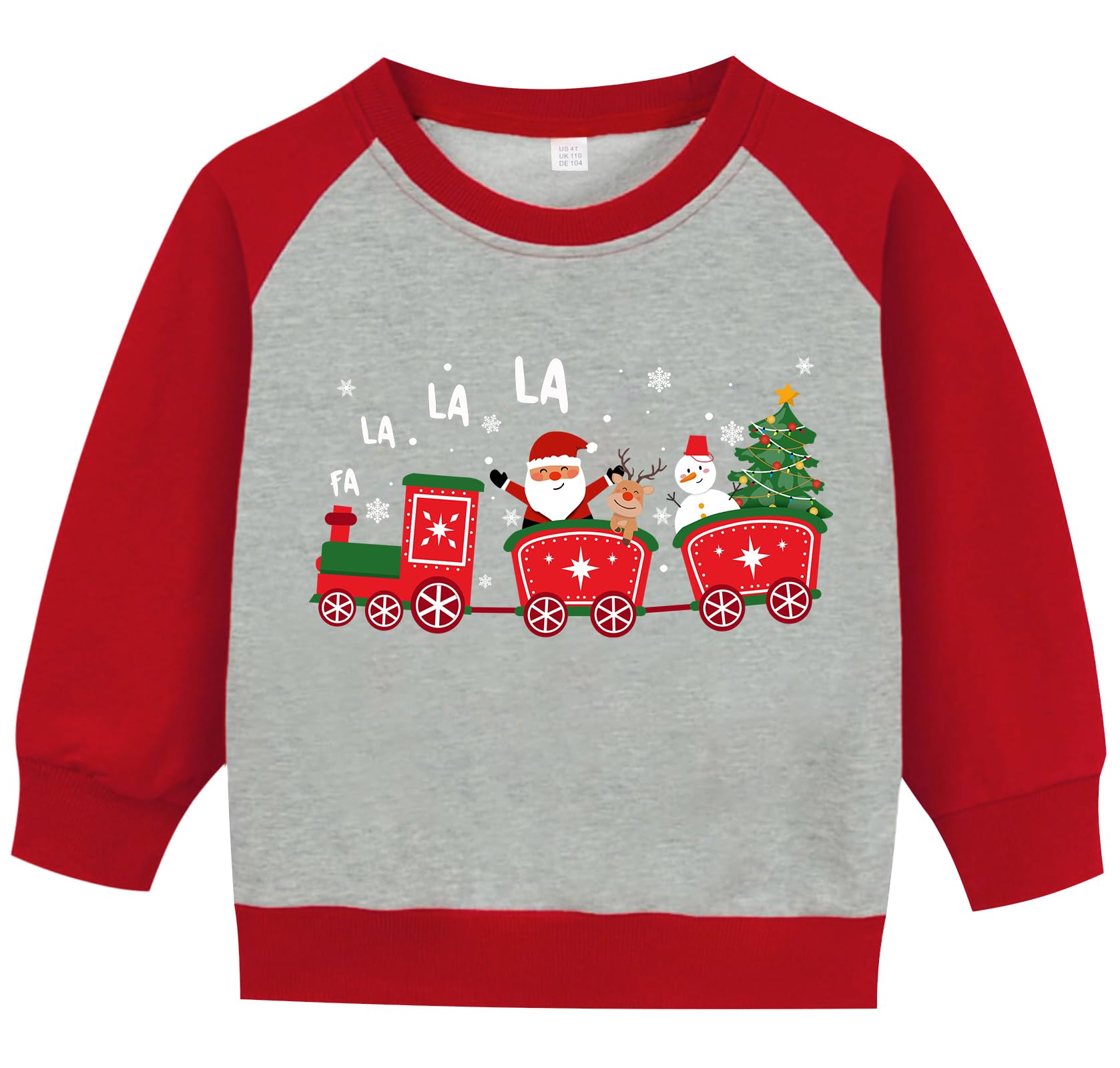 Chipeler Christmas Sweatshirt for Toddler Boys and Girls Ugly Xmas Pullover Kids Funny Raglan Sleeve Shirts Tops 2-7 Years