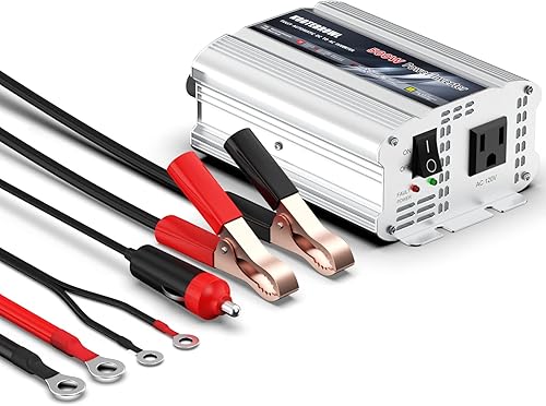 Inversor de corriente de coche de 500 W inversor de corriente continua de 12 V a 110 V CA convertidor de salida adaptador de cargador de coche