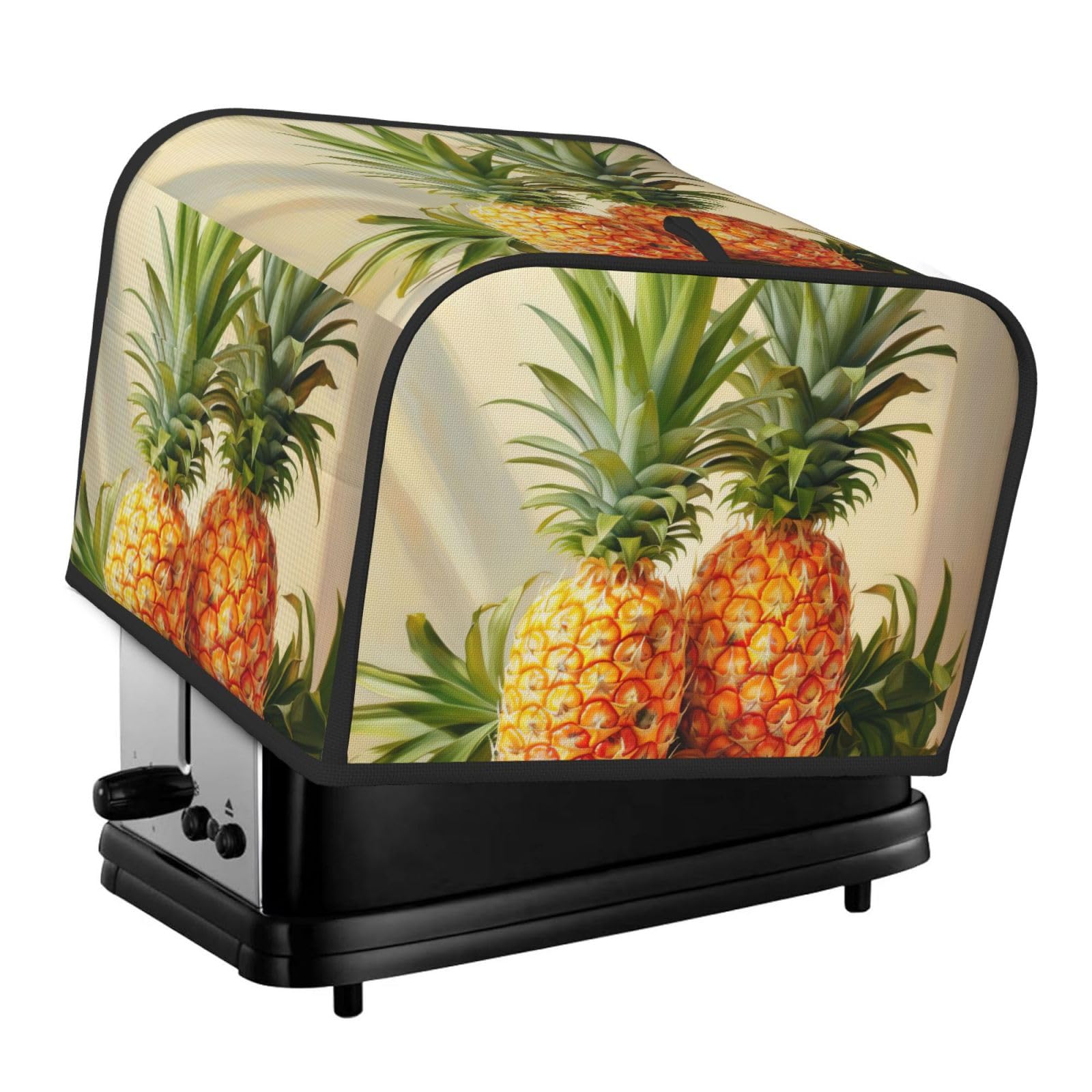 Pineapple Painting Print 4 Slice Toaster Cover Toasters Dustproof Heat Resistant Kitchen Appliance Protector