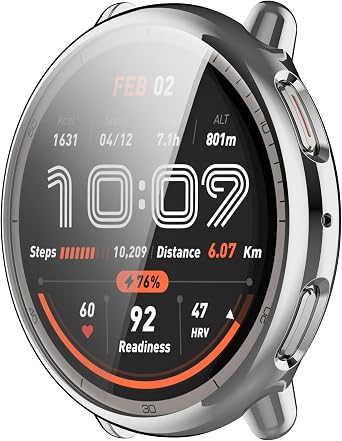 5Pack Screen Protector Compatible with Amazfit Active 2 Smartwatch 44mm Case Soft TPU Full Protection