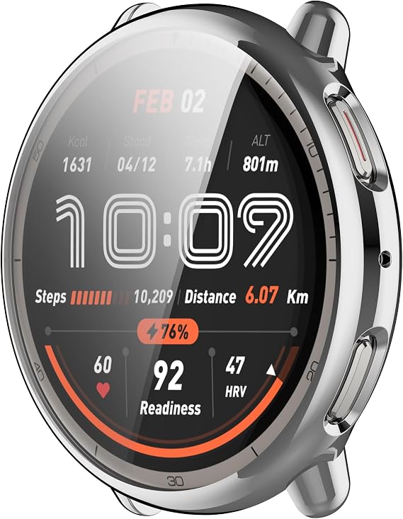 5Pack Screen Protector Compatible with Amazfit Active 2 Smartwatch 44mm Case Soft TPU Full Protection