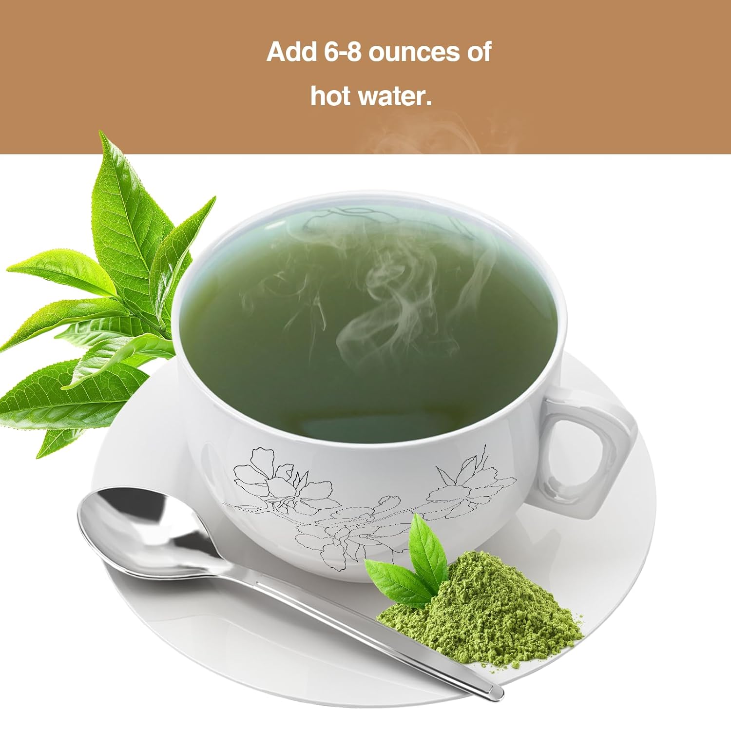 Gao Keng Oolong Matcha Tea 454g/16oz, For Cooking,Baking, Latte, Smoothie, Hot & Iced Drinks - Antioxidant-Rich, Helps Support Digestive Health - Unsweetened,Vegan(16oz)