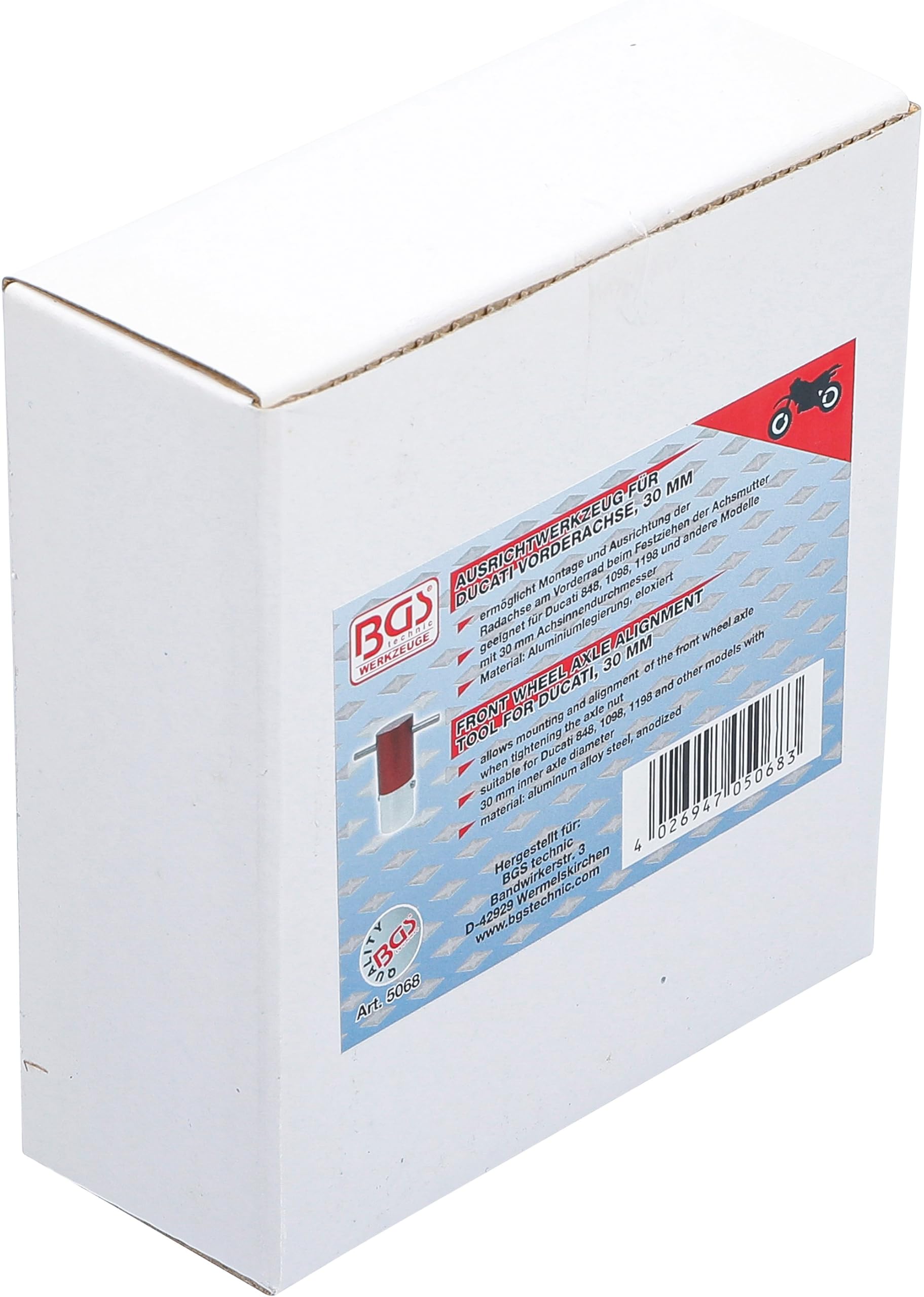 BGS 5068 | Outil de redressage d’essieu avant | pour Ducati | Ø 30 mm