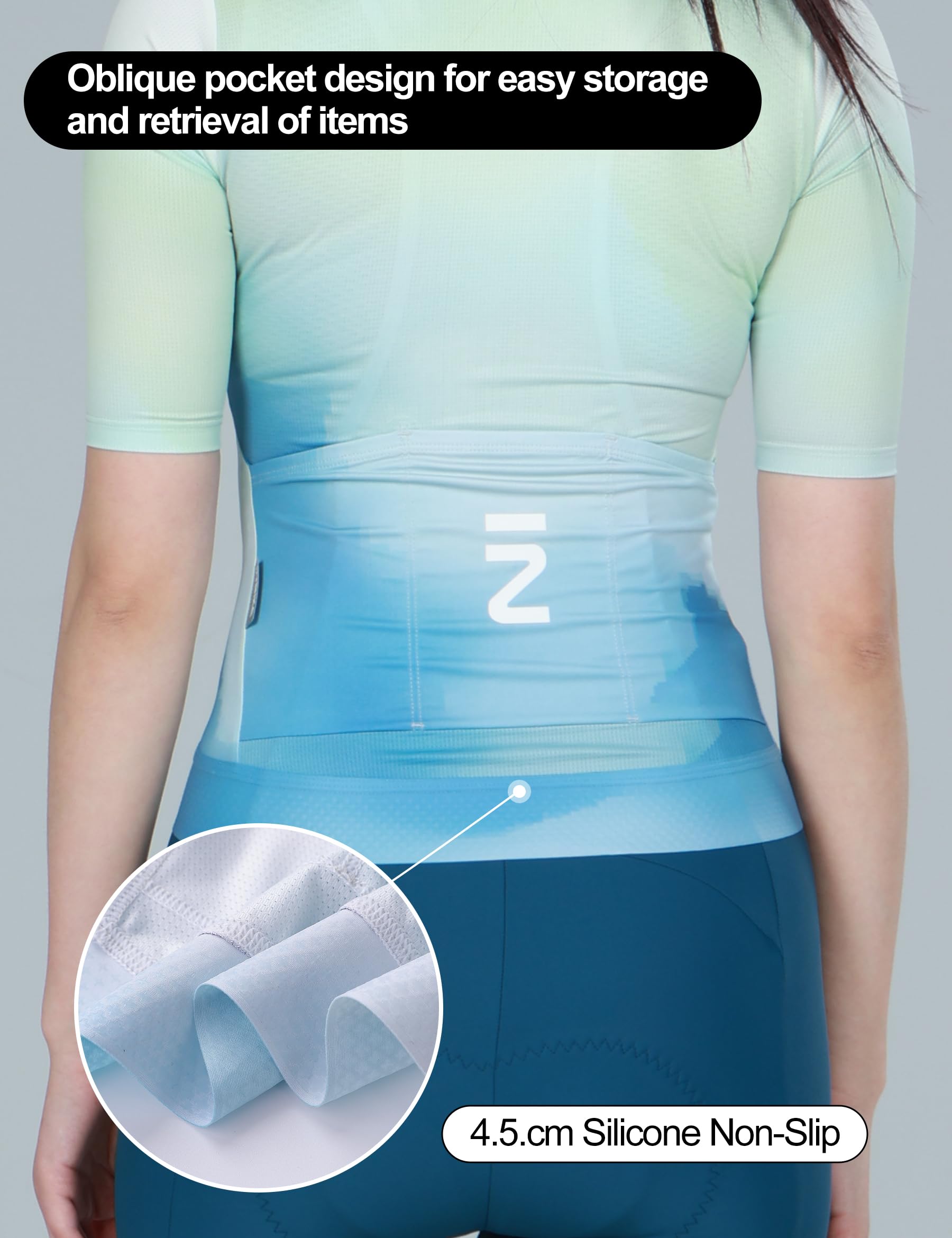 INBIKE Maillot Cyclisme Femme Manche Courte Velo Route Souple Respirant