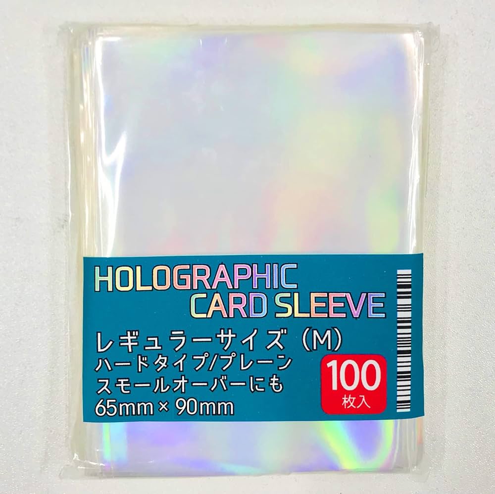 カードスリーブ　ホログラムカードスリーブ赤 Amazon.co.jp: ホログラムカードスリーブ レギュラーサイズ 100
