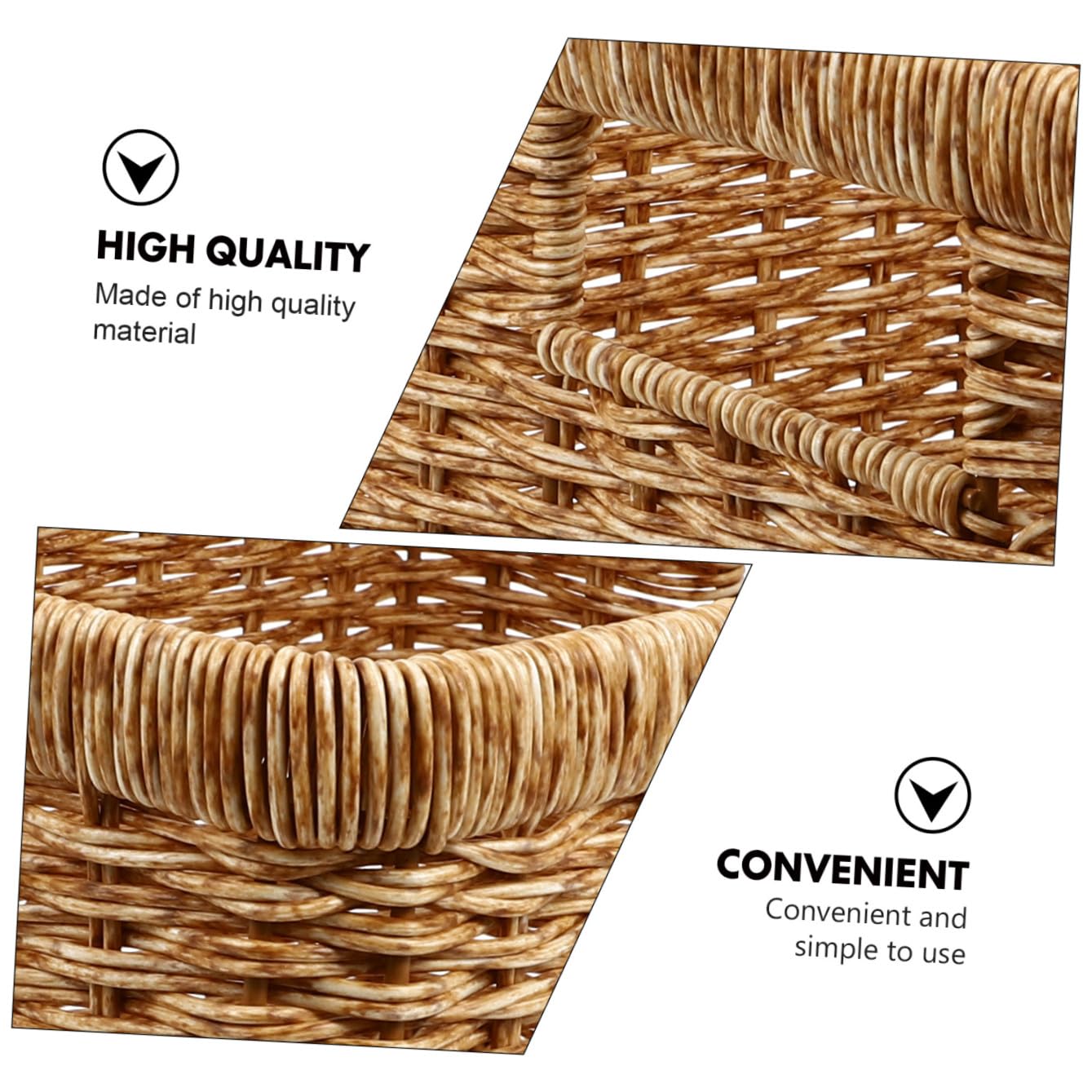 Cabilock Cesta de Clasificación de Plástico Cesta de Recepción de Artículos Varios Gran Capacidad para Habitaciones Infantiles y Cocina de Estilo Natural