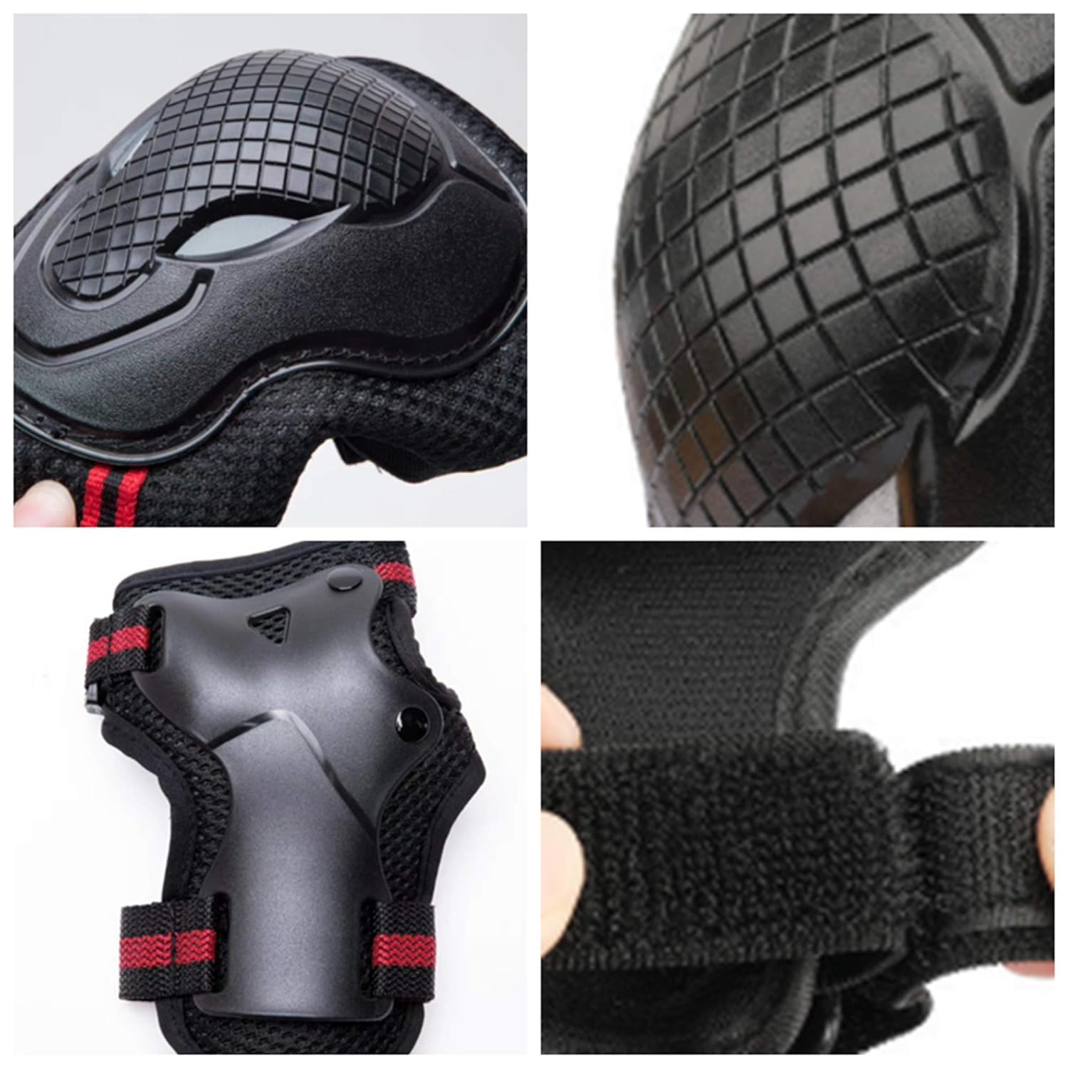 Auto Pearl Protective Half Elbow Guard, Knee Guard and Shin Guards compatible with Classic 500 Black (Pack of 4) - Image 2 thumbnail
