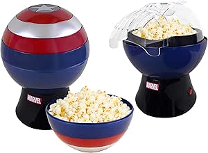Marvel Captain America Popcorn Maker - Hot Air Style with Removable