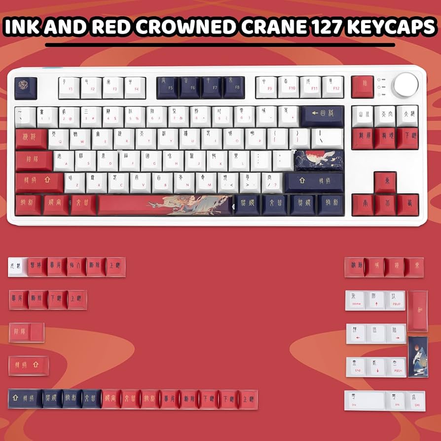 Amazon.co.jp: GEKUCAP カスタム赤と白のPBTキーキャップセット - 127 Amazon.co.jp: GEKUCAP カスタム赤と白のPBTキーキャップセット - 127