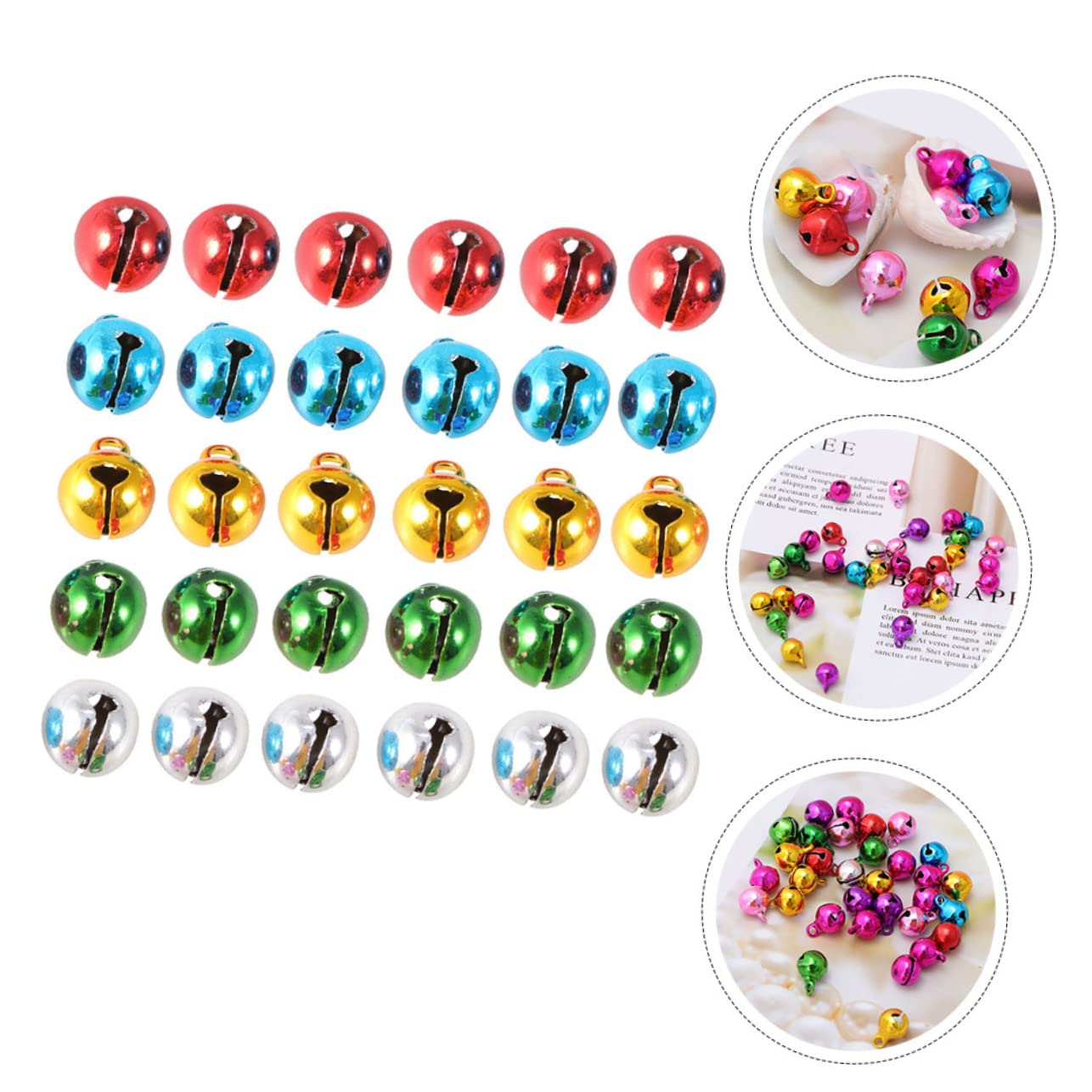 ABOOFAN 3 Set Di Campanelle Artigianali Di Natale Mini Campanelle Con Occhielli Ornamenti Decorativi Per Albero Casa E Confezioni 150 Pezzi * 3