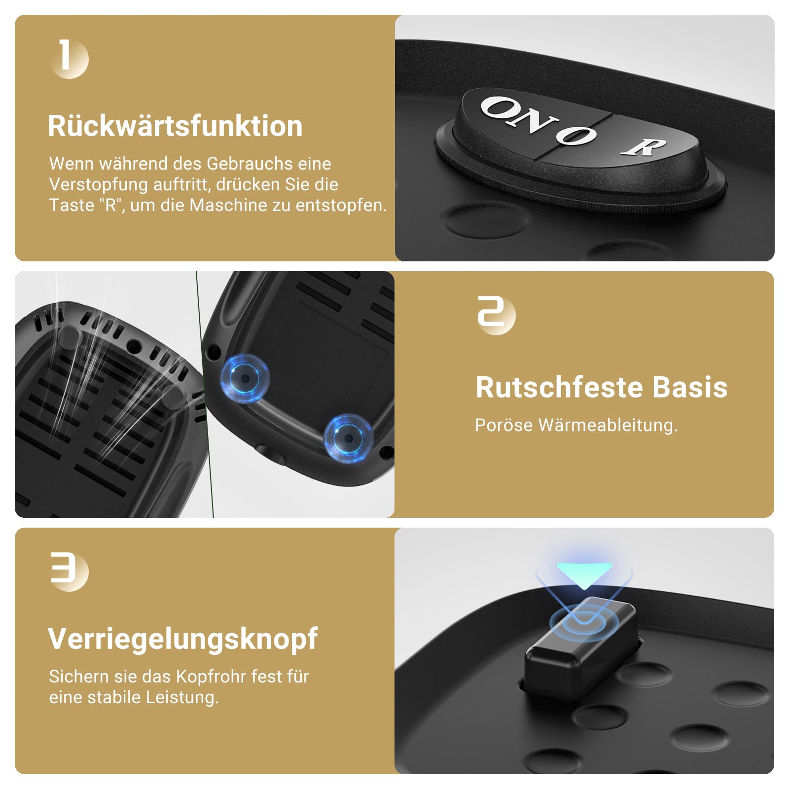 AAOBOSI Fleischwolf, 4-in-1 Elektrischer Fleischwolf [2800 W max] mit 3 Scheiben, Schneidklingen, 2 Klingen, 3 Platten, Wurstfüller, Kubbe-Kit, für den Hausgebrauch, Edelstahl