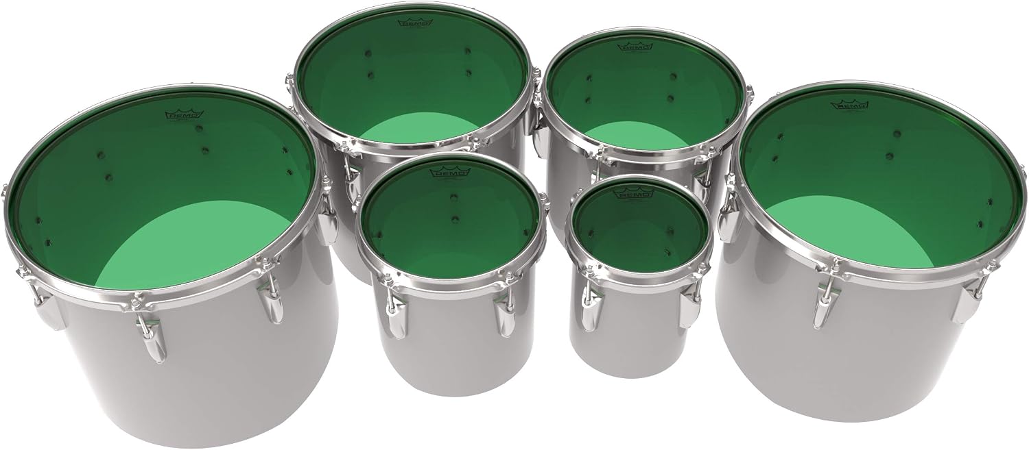 Remo Emperor Colortone Crimplock Green Tenor, Drumhead 12"