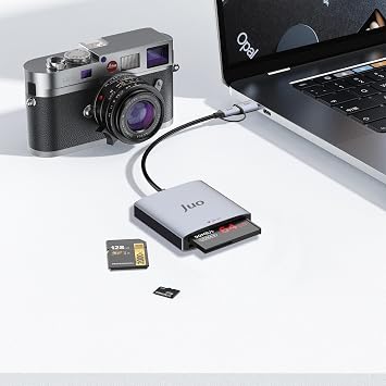 Juo USB 3.2 and Type-C 3 in 1 SD/CF/TF Micro SD Memory Card Reader