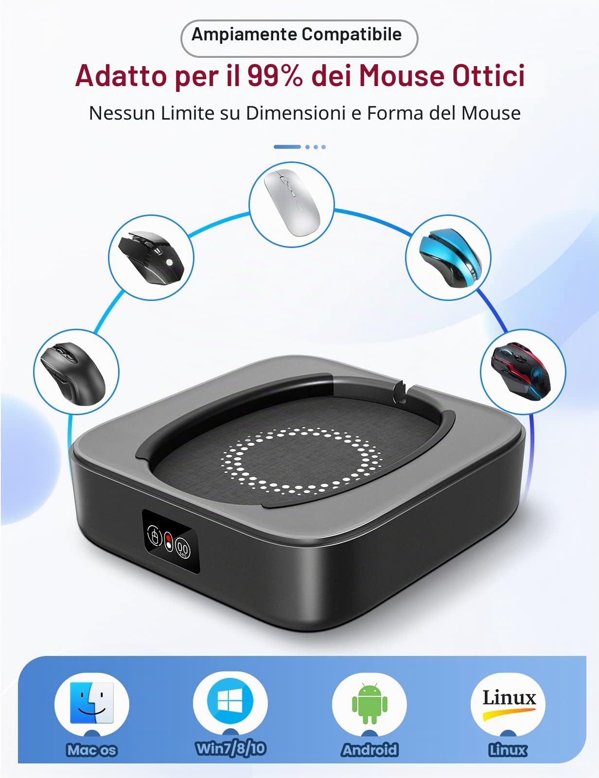 meatanty Mouse Jiggler Meccanico con Display LED e Modalità