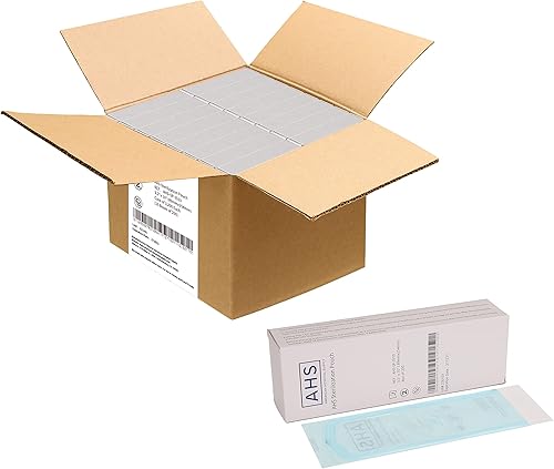 AHS American Hospital Supply Bolsas de esterilización Bolsas de esterilización con indicadores de color autosellados, bolsas de autoclave Caja de