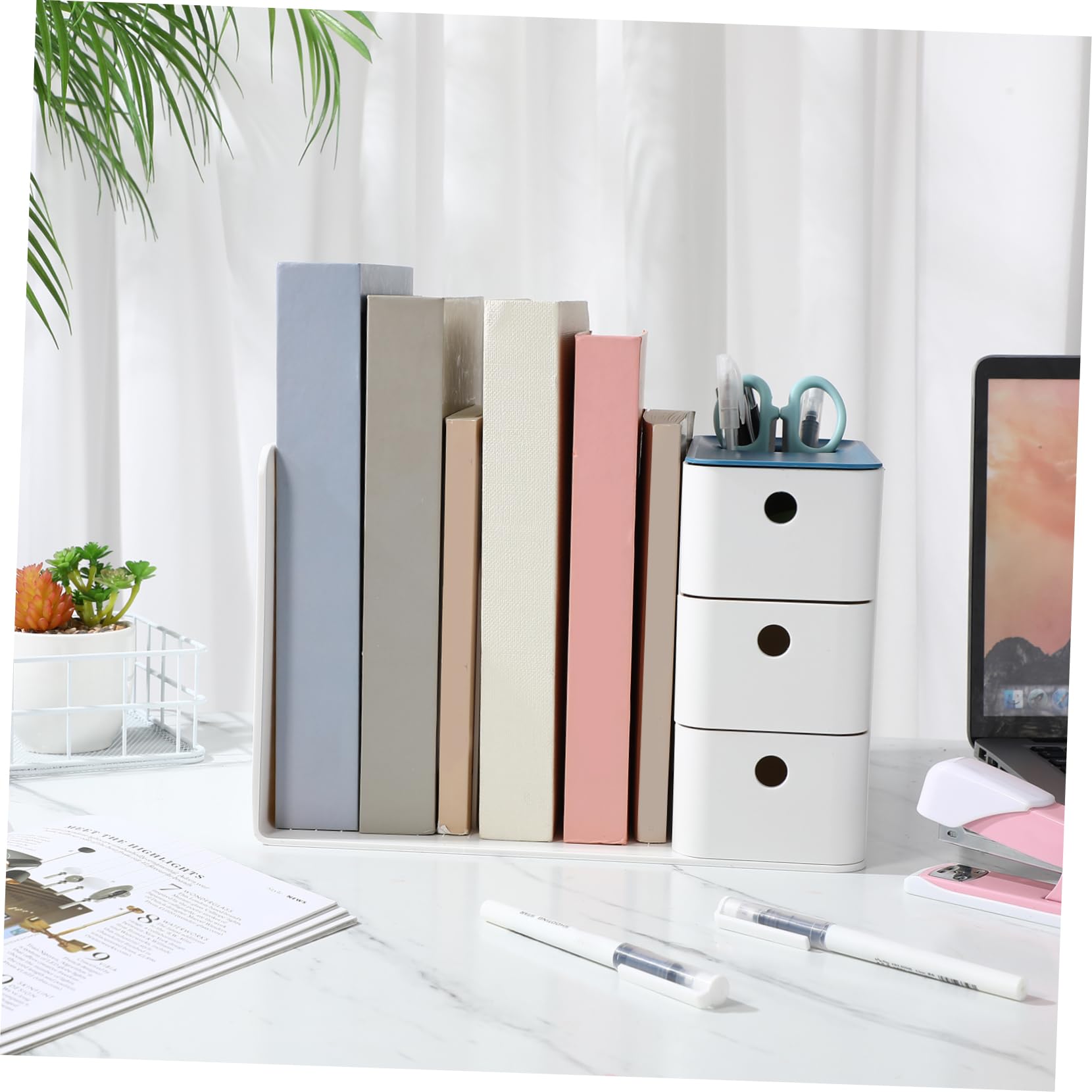 Didiseaon Organizer Per Scrivania in Plastica Capacità Per Cancelleria e Accessori Per Casa e Comodo e Resistente