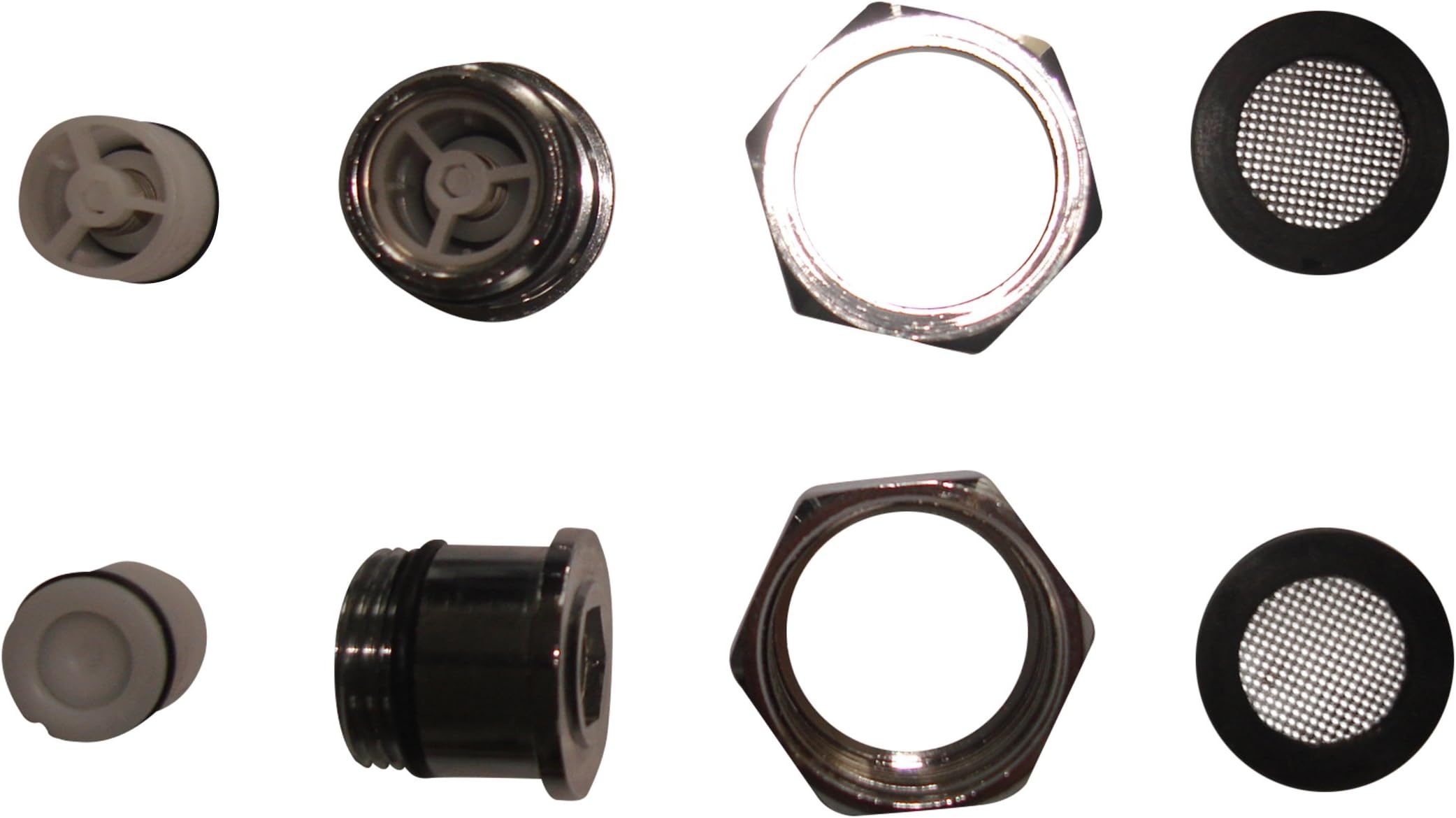 OurTapsPair INLETS with Non Return VALVES, Nuts & WASHERS for Bath TAPS & Shower Mixer VALVES - 396