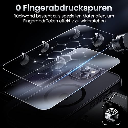 Vista 86 de Uyiton Protector de pantalla de privacidad para iPhone 13/13 Pro/14, vidrio irrompible, antiespía de 28° [cero burbujas], cobertura completa, Negro