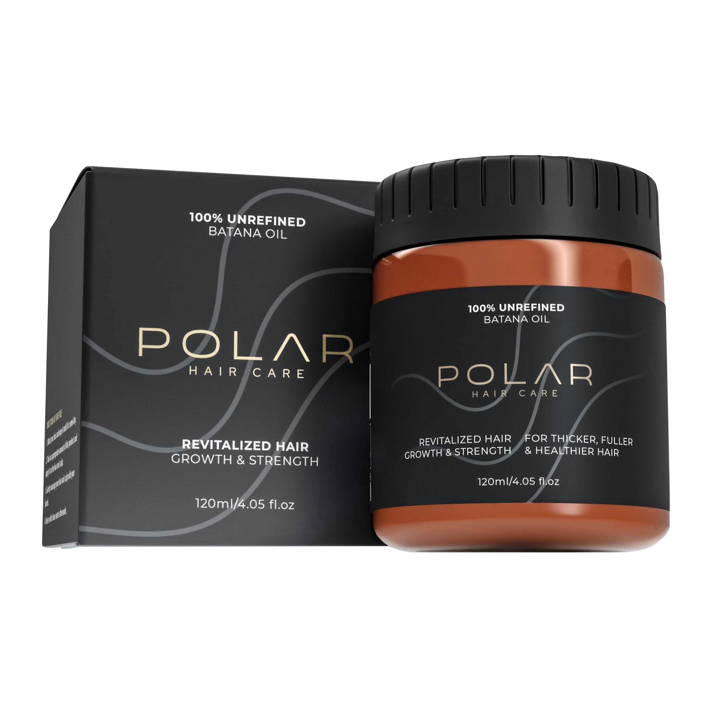Polar Batana Oil for Hair | Unrefined Hair Oil - Scalp & Shine Care 4.05 Oz