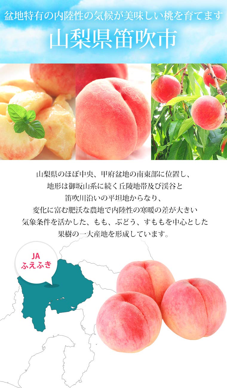 Amazon.co.jp: もも 一宮 匠の桃 特秀品 約2kg 5～8玉 JAふえふき 山梨